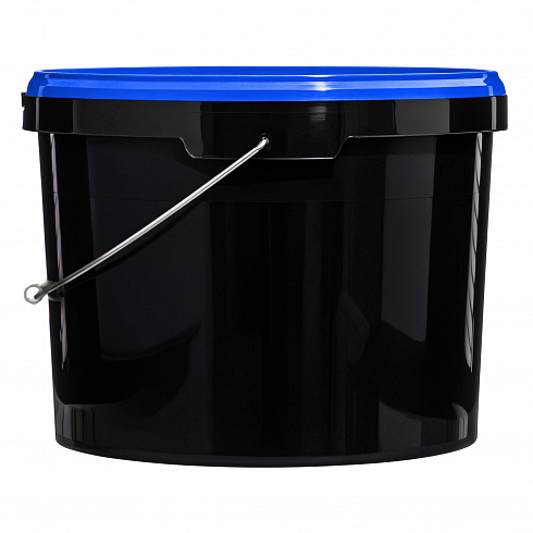 ведро техническое jet 110 (11,3 л) металл. ручка, синяя крышка