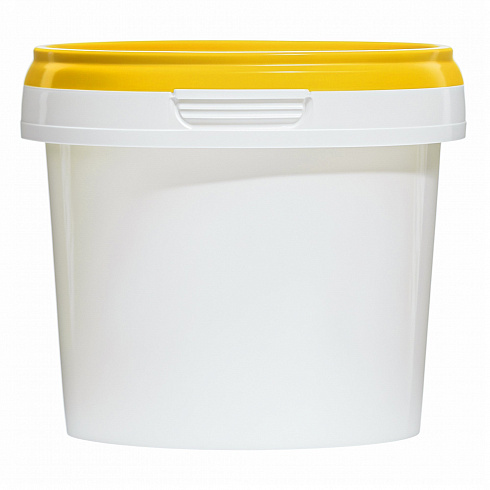 пластиковая банка jetb 365 (0,365 л) с желтой крышкой