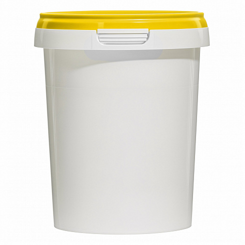 пластиковая банка (стакан) jetb 520 (0,520 л) с желтой крышкой