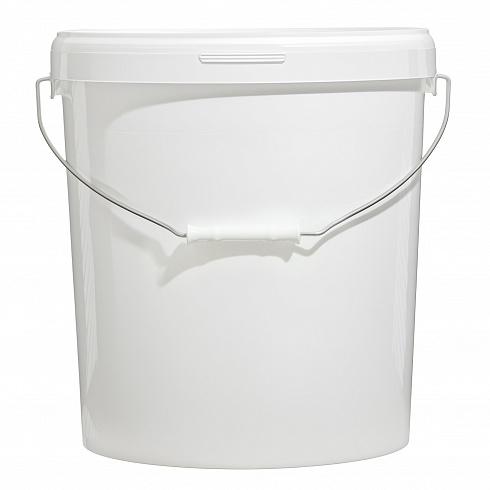 пластиковое ведро круглое jet 210 (21,3 л) с металлической ручкой