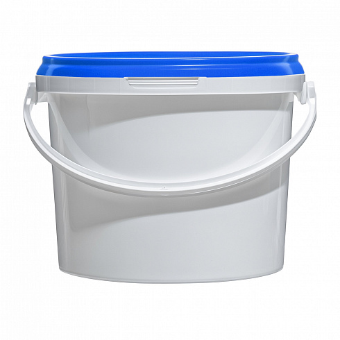 пластиковое ведро jet 34 (3,4 л) с синей крышкой