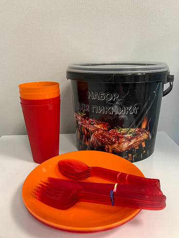набор для пикника (на 4 персоны, 21 предмет)