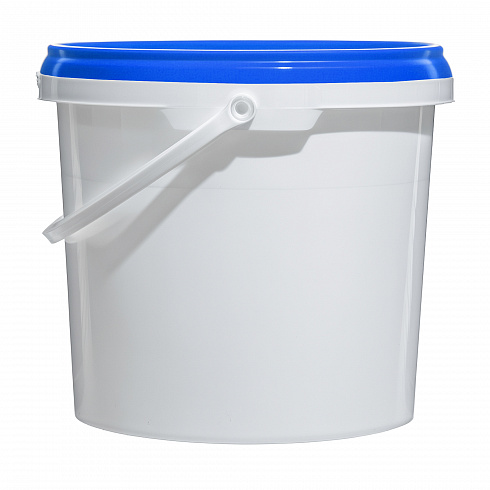 пластиковое ведро jet 38 (3,9 л) с синей крышкой