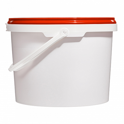 пластиковое ведро jet 30 (3 л) с красной крышкой
