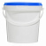 пластиковое ведро jetb 12 (1,2 л) с синей крышкой