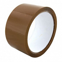 коричневая клейкая лента  48 мм х 100 м коричневый  45 мкм