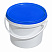 пластиковое ведро jet 34 (3,4 л) с синей крышкой