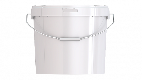 пластиковое ведро круглое jet 38 (3,9 л) c металлической ручкой