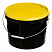 ведро техническое jet 110 (11,3 л) металл. ручка, желтая крышка