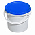 пластиковое ведро jet 38 (3,9 л) с синей крышкой