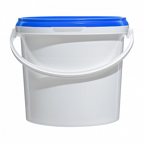 пластиковое ведро jet 38 (3,9 л) с синей крышкой
