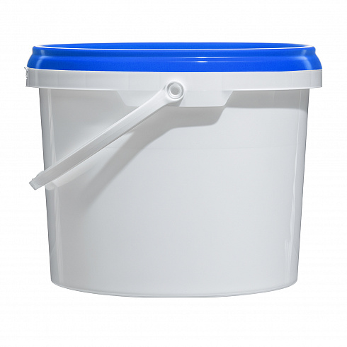 пластиковое ведро jet 34 (3,4 л) с синей крышкой