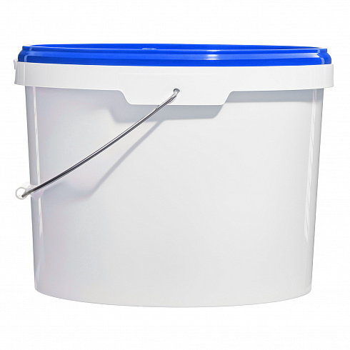 пластиковое ведро jet 125 (13,2 л) с синей крышкой