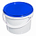 пластиковое ведро jet 23 (2,3 л) с синей крышкой